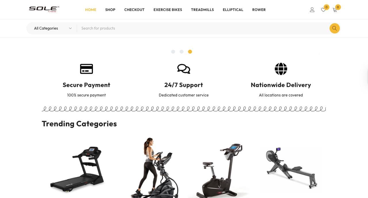 Sole Fitness NG Website